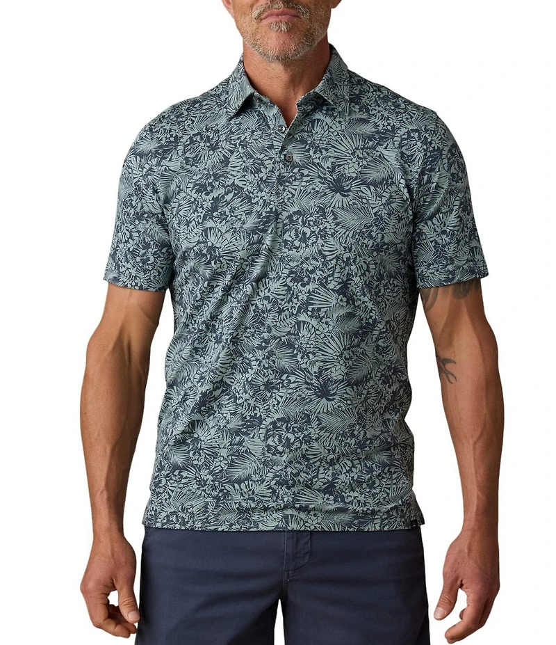 Faherty Movement Pique Short Sleeve Polo Shirt