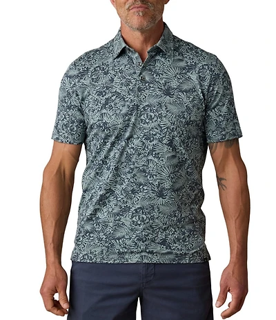 Faherty Movement Pique Short Sleeve Polo Shirt