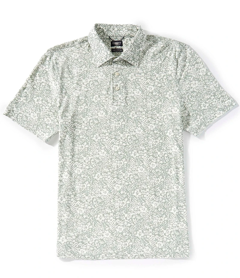 Faherty Movement Pique Short Sleeve Polo Shirt
