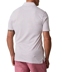 Faherty Movement Pique Stripe Short Sleeve Polo Shirt
