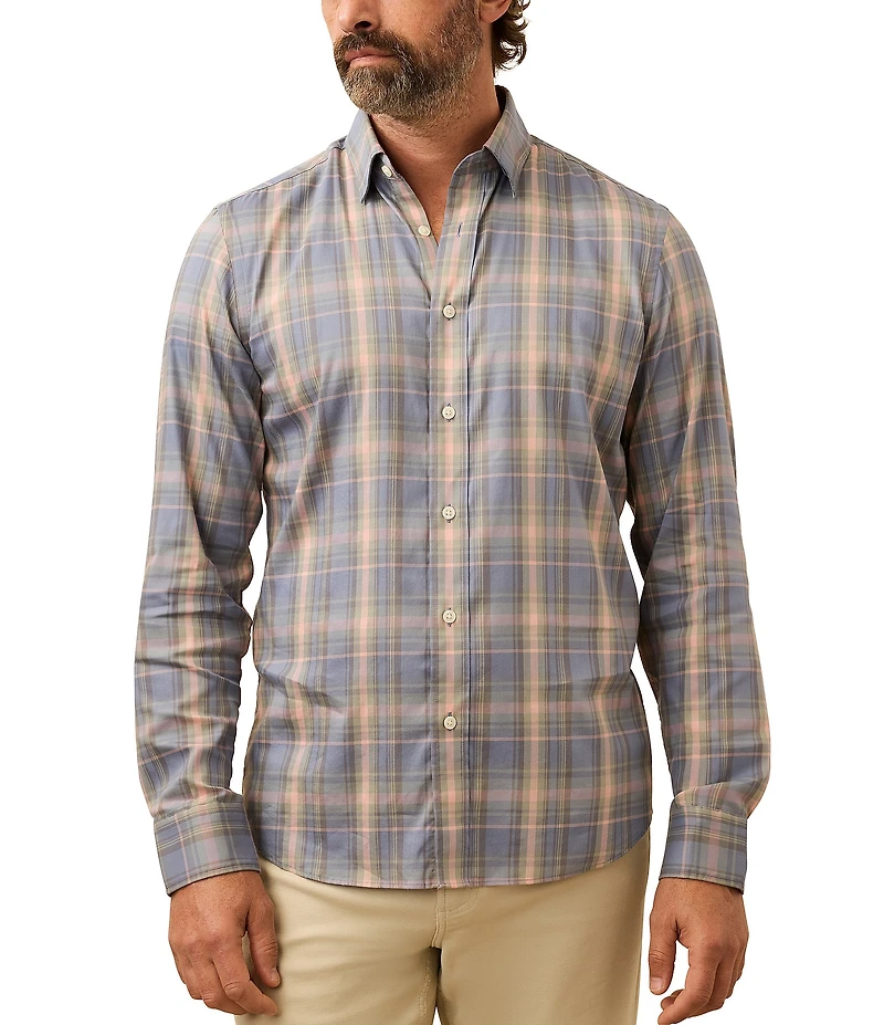 Faherty Movement Plaid Long Sleeve Woven Shirt