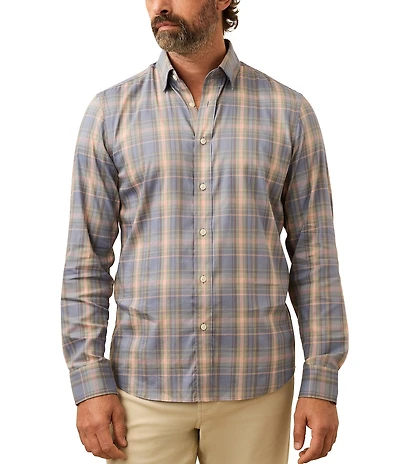 Faherty Movement Plaid Long Sleeve Woven Shirt