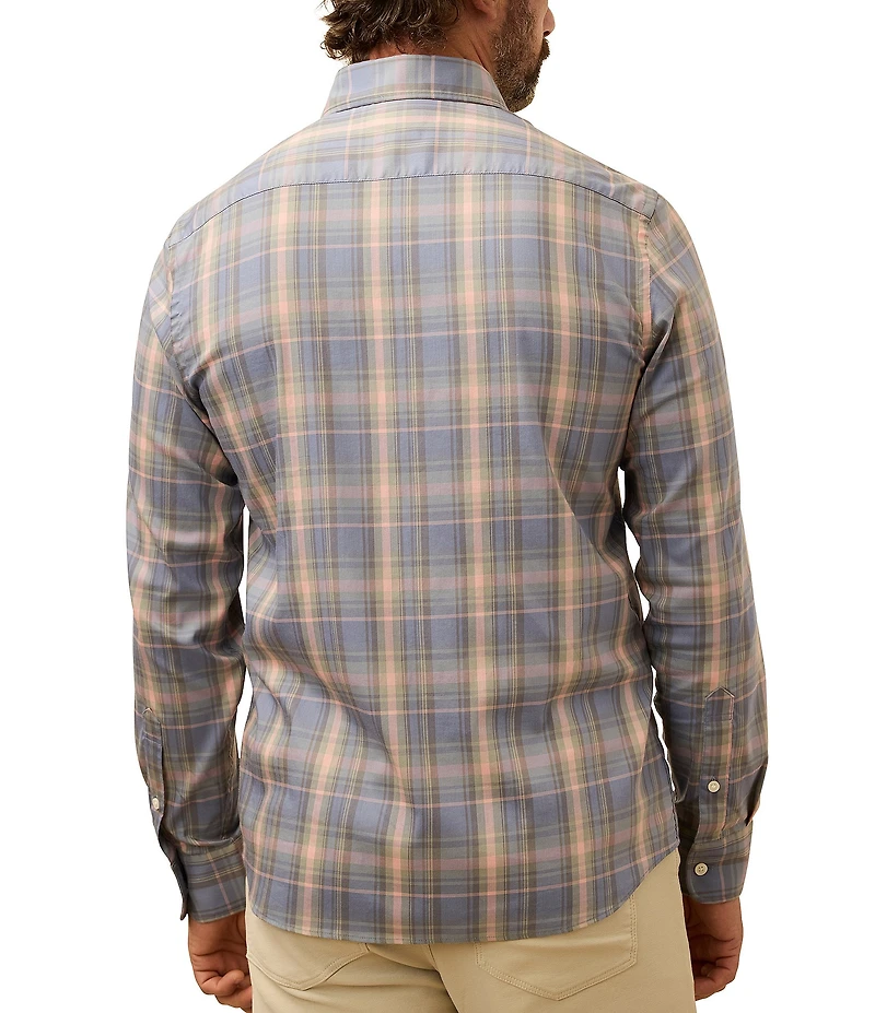 Faherty Movement Plaid Long Sleeve Woven Shirt