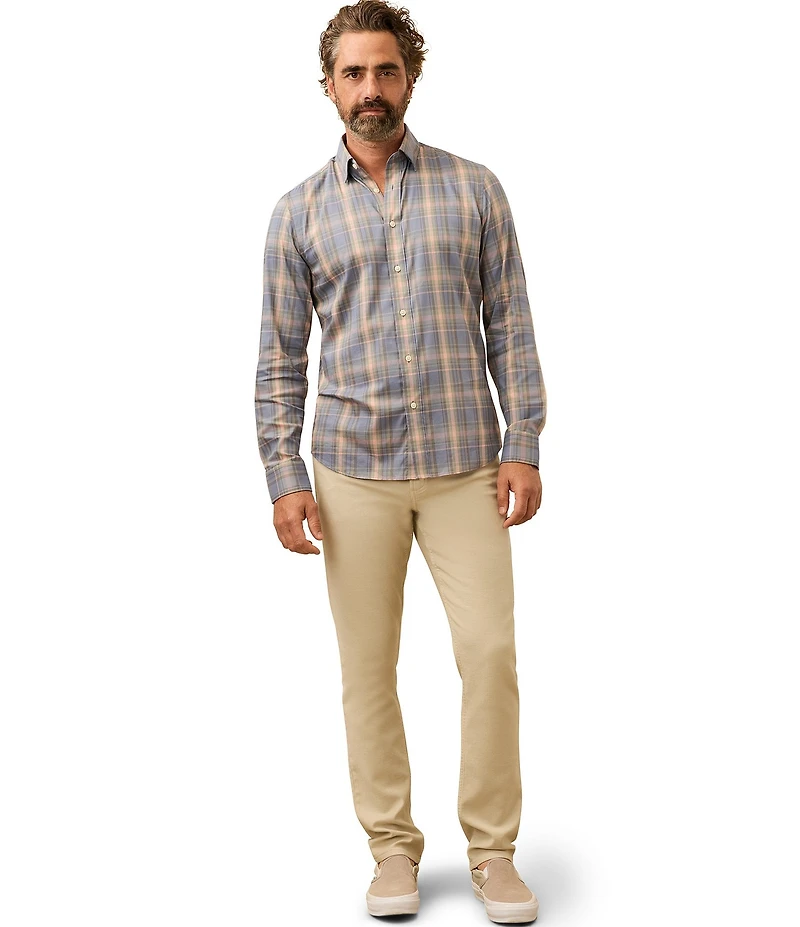 Faherty Movement Plaid Long Sleeve Woven Shirt