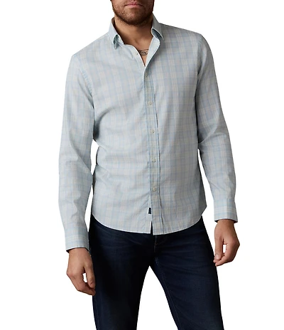 Faherty Movement Shell Plaid Long Sleeve Woven Shirt