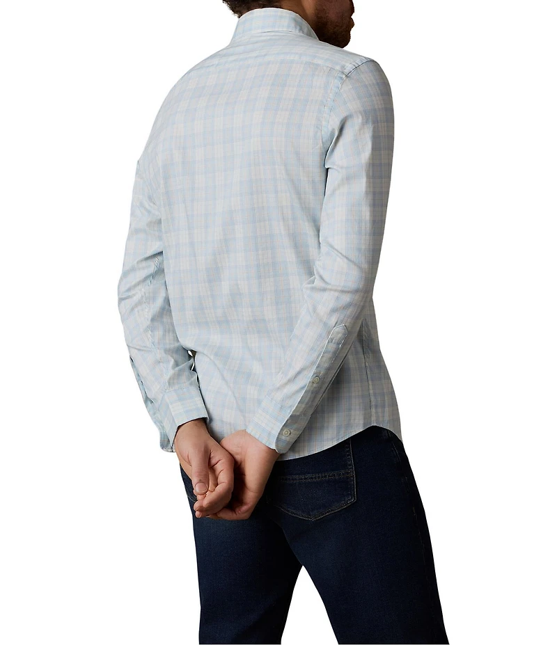 Faherty Movement Shell Plaid Long Sleeve Woven Shirt