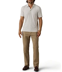 Faherty Movement Stripe Stretch Short Sleeve Classic Polo Shirt