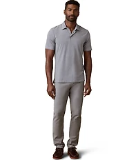 Faherty Movement Stripe Stretch Short Sleeve Polo Shirt