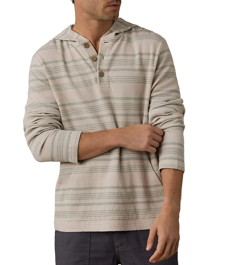 Faherty Oasis Organic Cotton Horizontal Stripe Hoodie