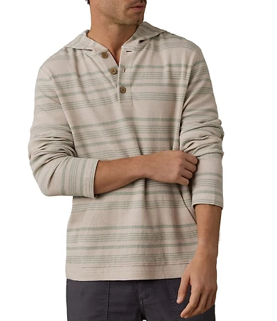 Faherty Oasis Organic Cotton Horizontal Stripe Hoodie