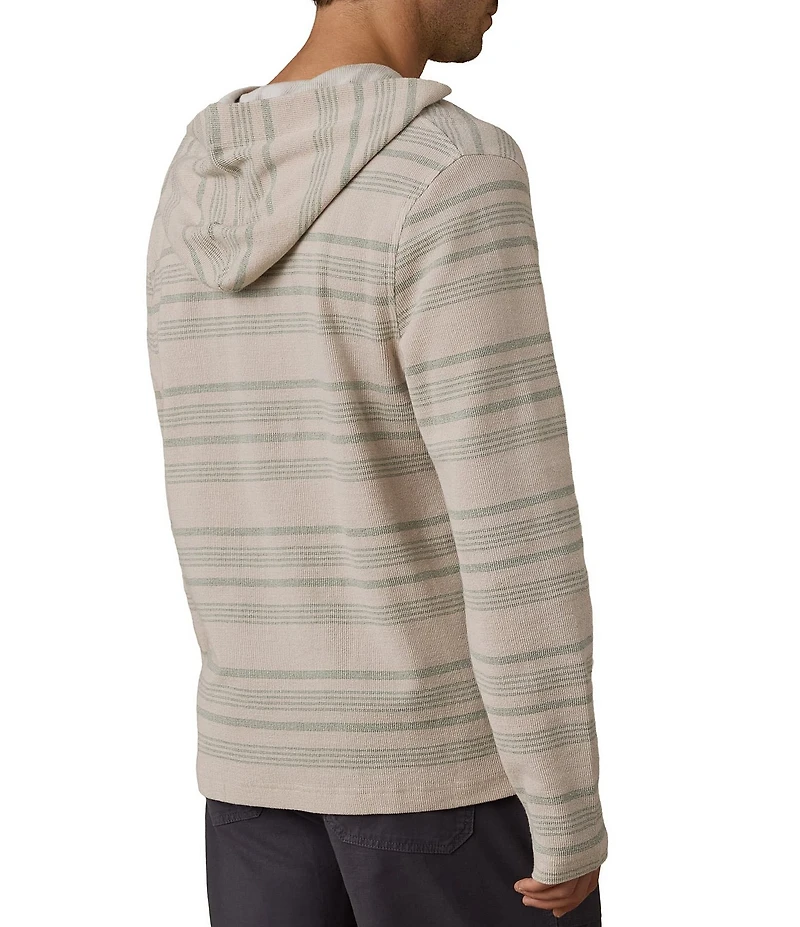 Faherty Oasis Organic Cotton Horizontal Stripe Hoodie