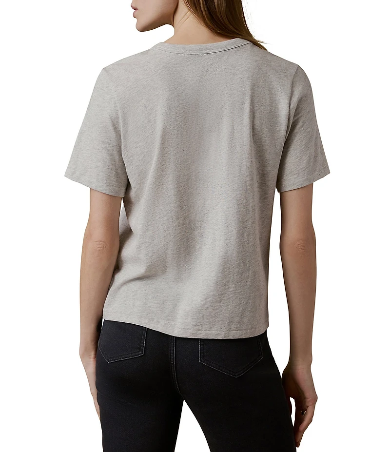 Faherty Organic Cotton Knit Crew Neck Short Sleeve Tee