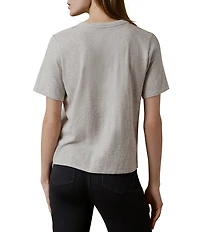 Faherty Organic Cotton Knit Crew Neck Short Sleeve Tee