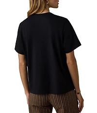 Faherty Organic Cotton Knit Crew Neck Short Sleeve Tee