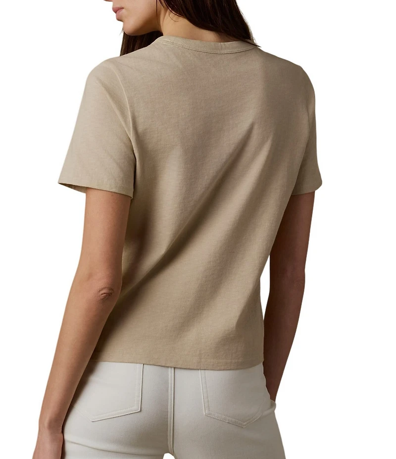 Faherty Organic Cotton Knit Crew Neck Short Sleeve Tee