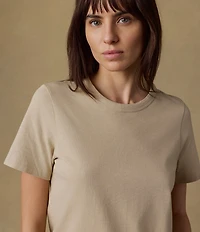 Faherty Organic Cotton Knit Crew Neck Short Sleeve Tee