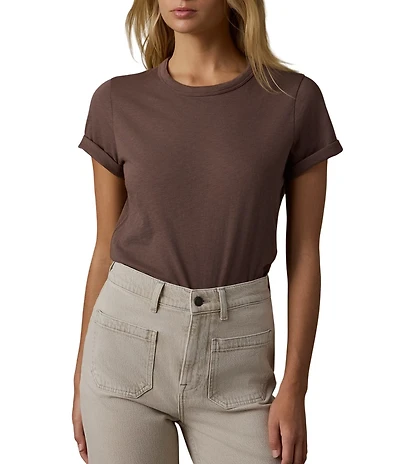 Faherty Organic Cotton Knit Crew Neck Short Sleeve Tee