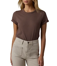 Faherty Organic Cotton Knit Crew Neck Short Sleeve Tee