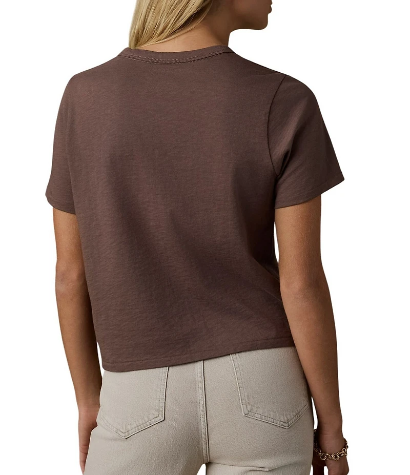 Faherty Organic Cotton Knit Crew Neck Short Sleeve Tee