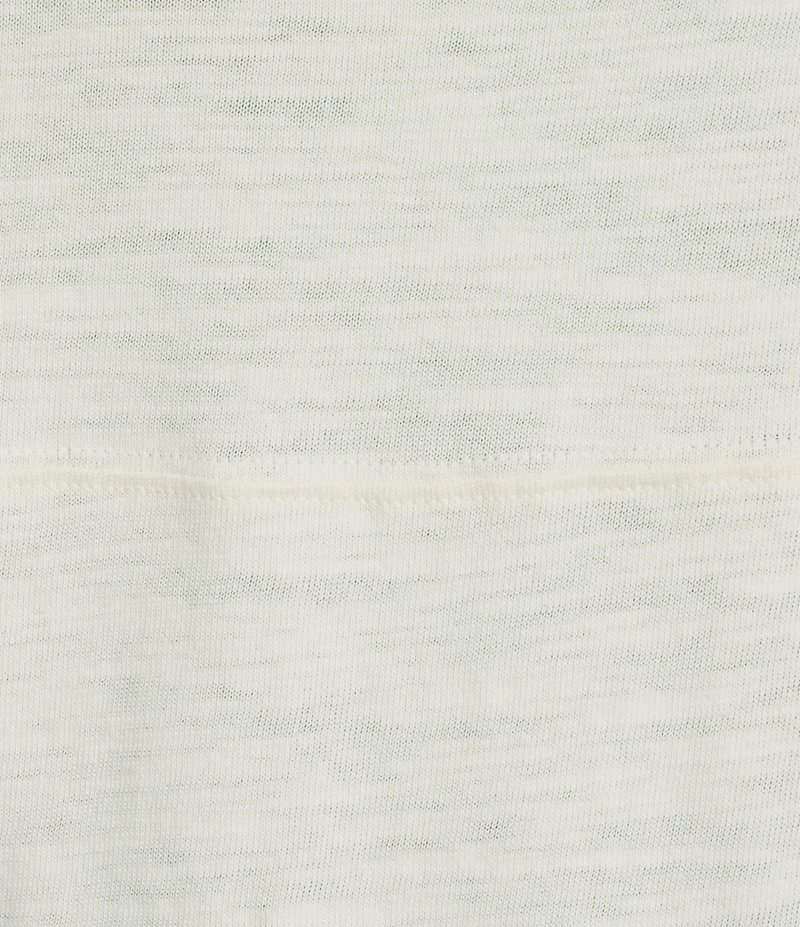 Faherty Organic Cotton Slub Varsity Knit Striped V-Neck Short Sleeve Tee