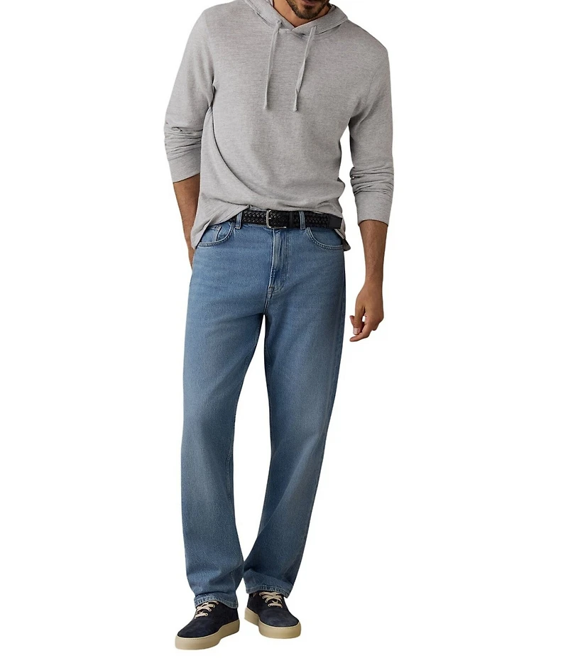 Faherty Organic Cotton Sunwashed Solid Slub Hoodie