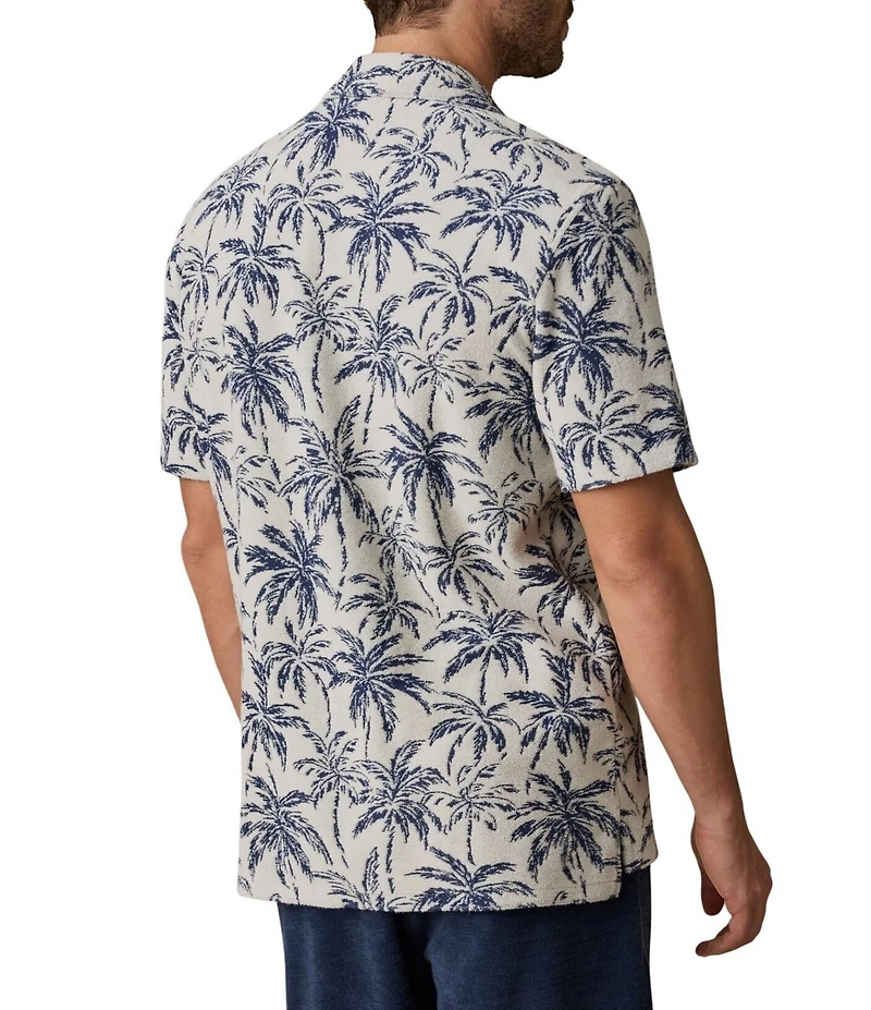 Faherty Palm Cabana Short Sleeve Woven Camp Shirt