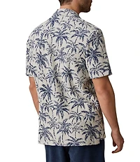 Faherty Palm Cabana Short Sleeve Woven Camp Shirt
