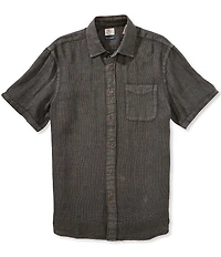 Faherty Palma Linen Short Sleeve Woven Shirt