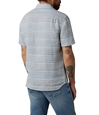 Faherty Palma Linen Short Sleeve Woven Shirt