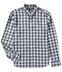 Faherty Performance Stretch Movement Plaid Long Sleeve Woven Shirt