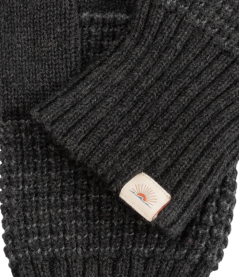 Faherty Plaited Waffle Textured Cashmere Blend Gloves