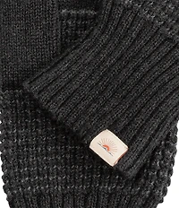 Faherty Plaited Waffle Textured Cashmere Blend Gloves