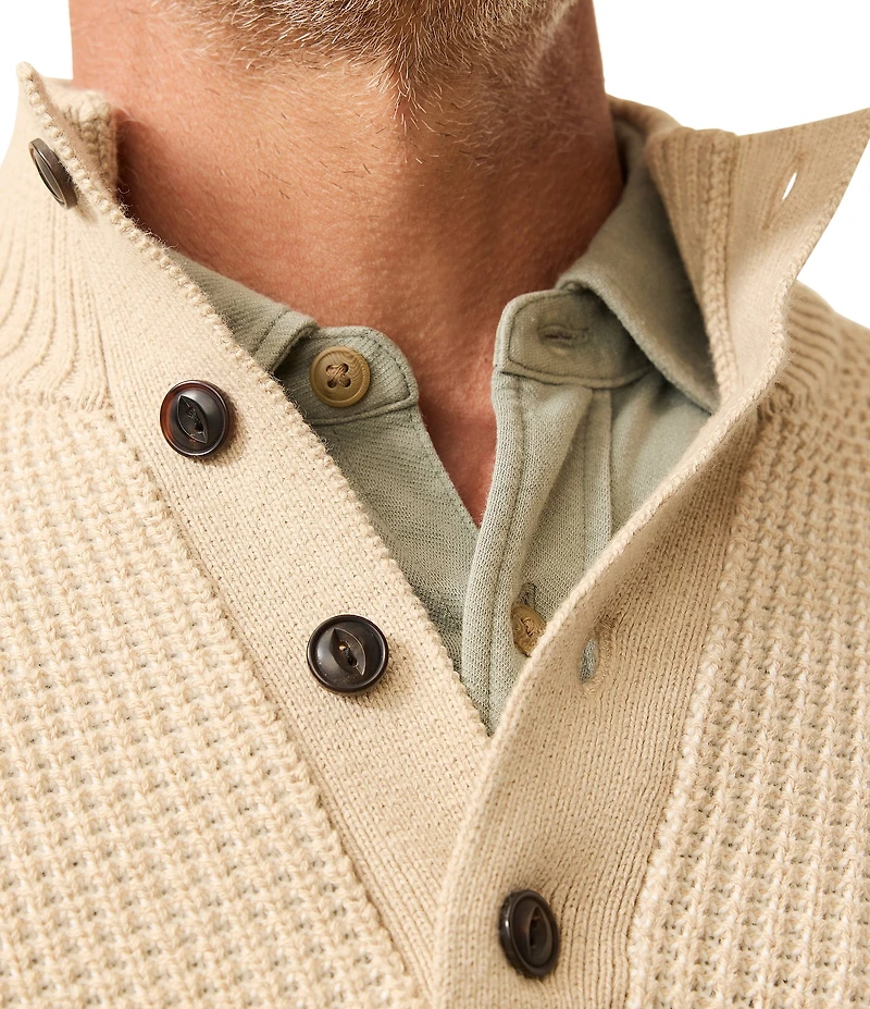 Faherty Quarter-Button Sweater