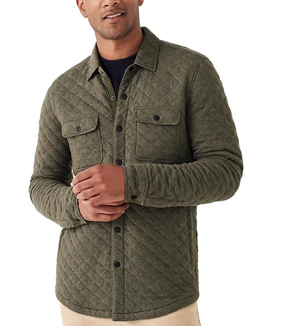 Faherty Quilted Fleece CPO Shirt Jacket