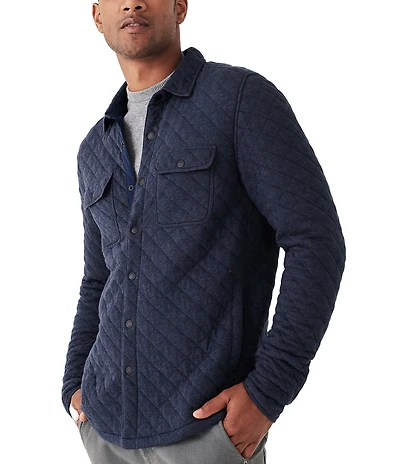 Faherty Quilted Fleece CPO Shirt Jacket