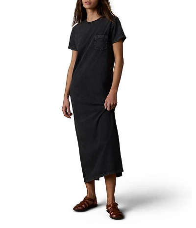 Faherty Recycled Knit Crew Neck Short Sleeve T-Shirt Dress
