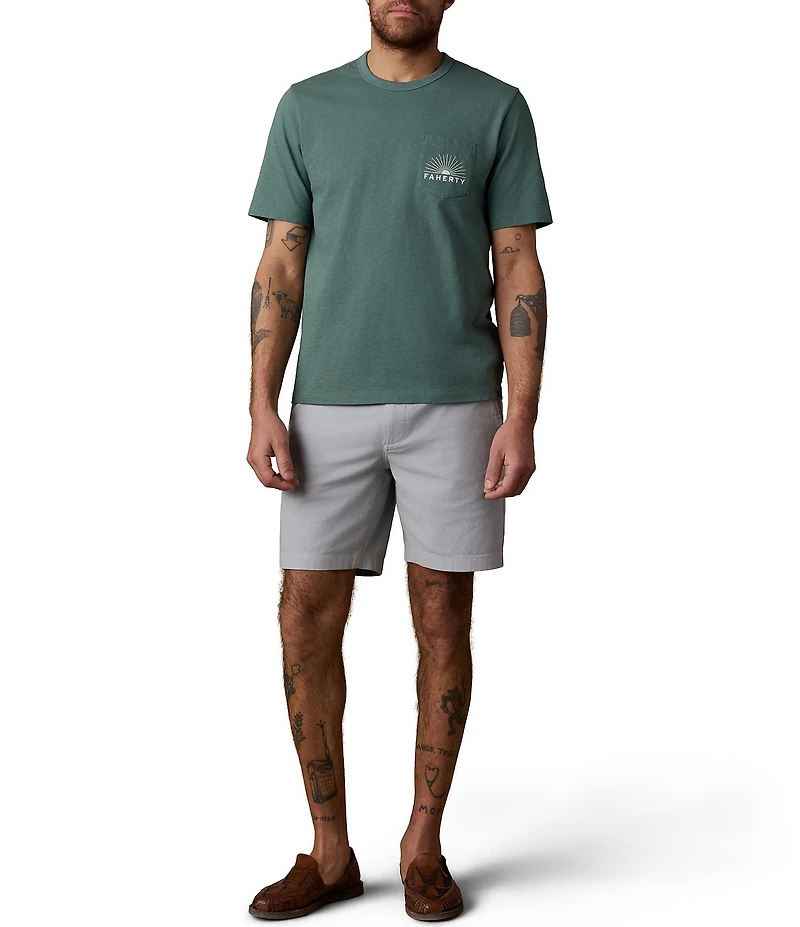 Faherty Relaxed Fit Sunwashed Pocket T-Shirt