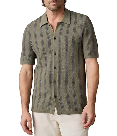 Faherty Short Sleeve Sweater Shirt