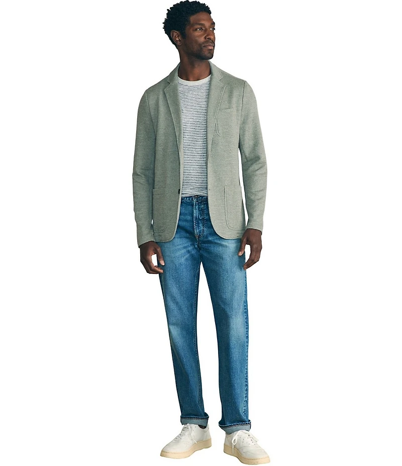 Faherty Slim Fit Unstructured Inlet Knit Stretch Blazer