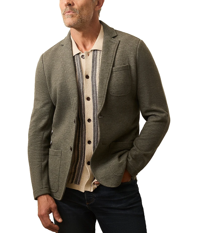Faherty Slim Fit Unstructured Inlet Knit Stretch Blazer
