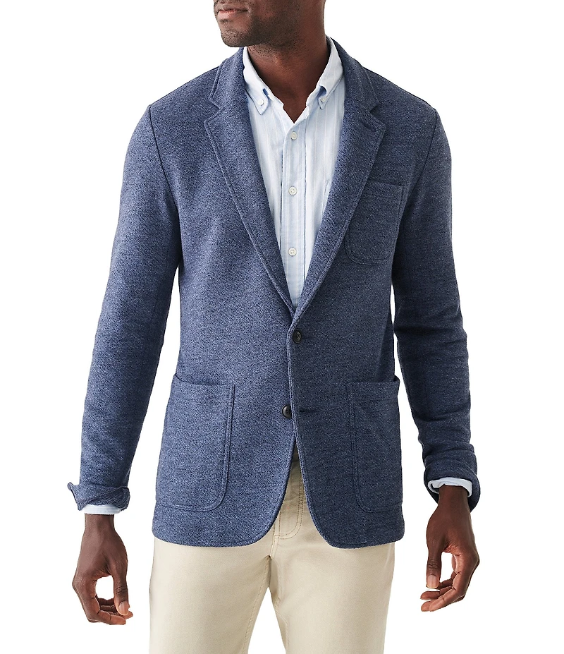 Faherty Slim Fit Unstructured Inlet Knit Stretch Blazer