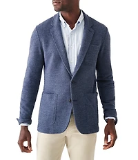 Faherty Slim Fit Unstructured Inlet Knit Stretch Blazer