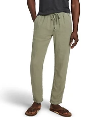 Faherty Slim Fit Linen Drawstring Pants