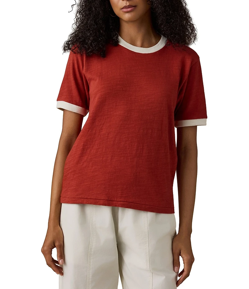 Faherty Slub Camp Tee