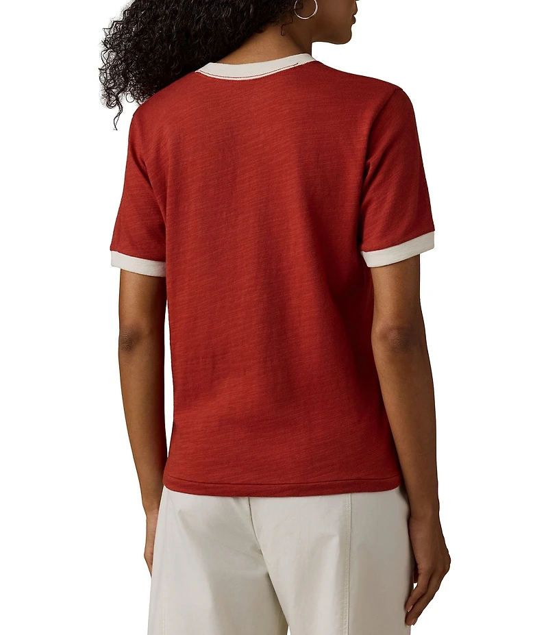 Faherty Slub Camp Tee