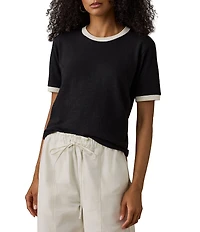 Faherty Slub Camp Tee
