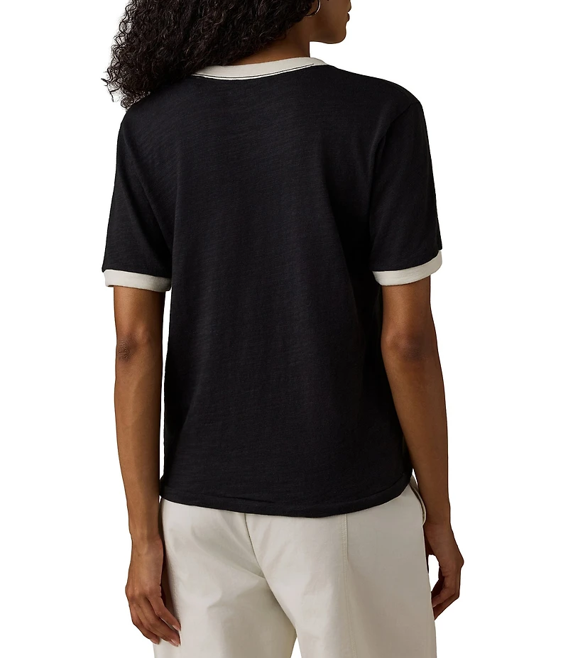 Faherty Slub Camp Tee
