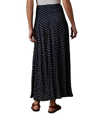 Faherty Sophia Smocked Midi A-Line Coordinating Skirt