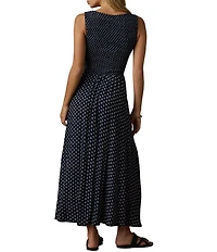 Faherty Sophia Woven Scoop Neck Smocked Empire Waist Dress