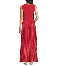 Faherty Sophia Woven Scoop Neck Smocked Empire Waist Dress